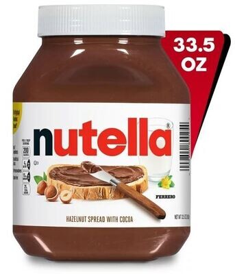Nut Spread, Nutella® Hazelnut Spread with Cocoa (33½ oz Jar)