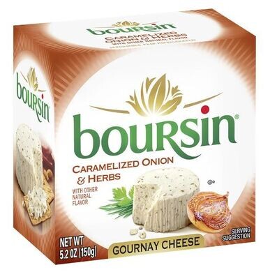 Cheese Spread, Boursin® Caramelized Onion &amp; Herbs Gournay Cheese (5.2 oz Tub)