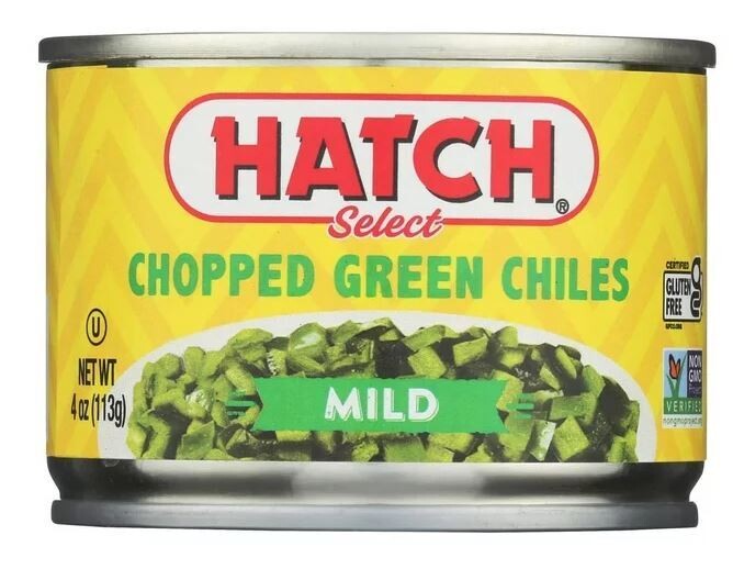 Canned Chiles, Hatch® Gluten Free Mild Chopped Green Chiles (4 oz Can)