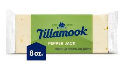 Block Cheese, Tillamook® Pepper Jack Cheese (8 oz Block)