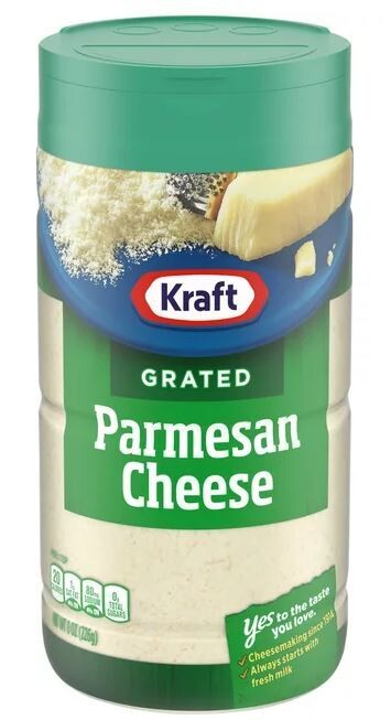 Grated Cheese, Kraft® Grated Parmesan Cheese (8 oz Jar)