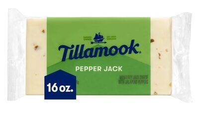 Block Cheese, Tillamook® Pepper Jack Cheese (16 oz Block)