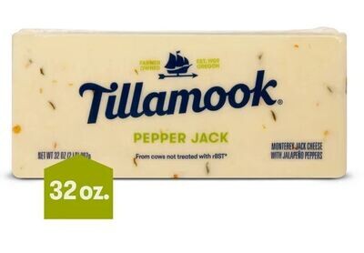 Block Cheese, Tillamook® Pepper Jack Cheese (32 oz Block)