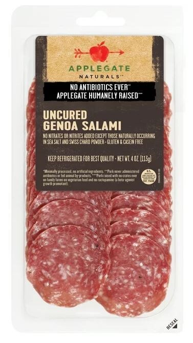 Deli Meat, Applegate Naturals® Gluten Free Genoa Salami (4 oz Resealable Bag)