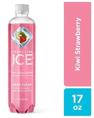 Sparkling Water, Sparkling Ice® Kiwi Strawberry Sparkling Water (Single 17 fluid oz Bottle)