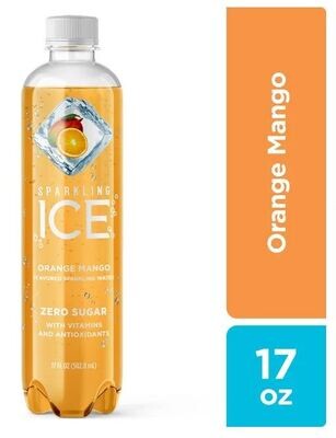 Sparkling Water, Sparkling Ice® Orange Mango Sparkling Water (Single 17 fluid oz Bottle)