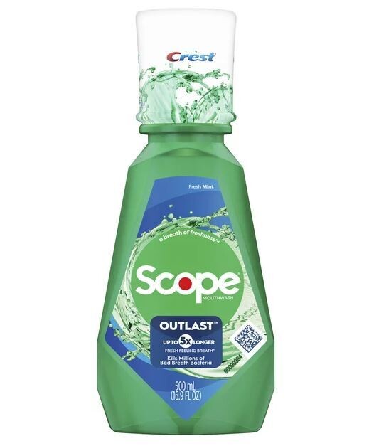 Personal Care, Scope® Fresh Mint Mouthwash (16.9 oz Bottle)