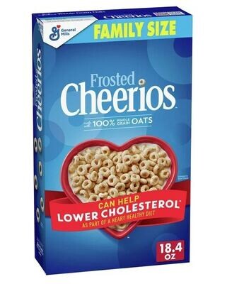 Cereal Cheerios, General Mills® Frosted Cheerios™ Cereal (Family Size-18.4 oz Box)