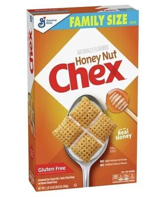 Cereal Chex, General Mills® Honey Nut Chex™ Cereal (Family Size-19.6 oz Box)