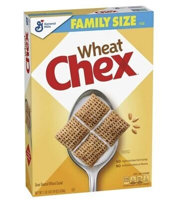 Cereal Chex, General Mills® Wheat Chex™ Cereal (Family Size-19 oz Box)