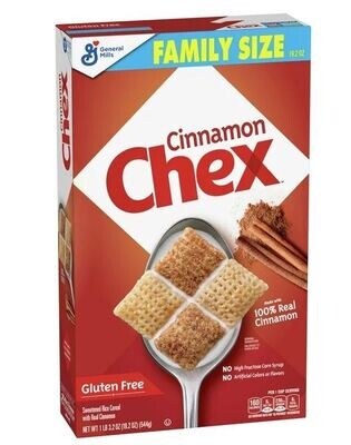 Cereal Chex, General Mills® Cinnamon Chex ™ Cereal (Family Size-19.2 oz Box)