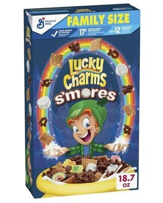 Cereal Lucky Charms, General Mills® Smore's Lucky Charms™ Cereal (Family Size Size-18 oz Box)