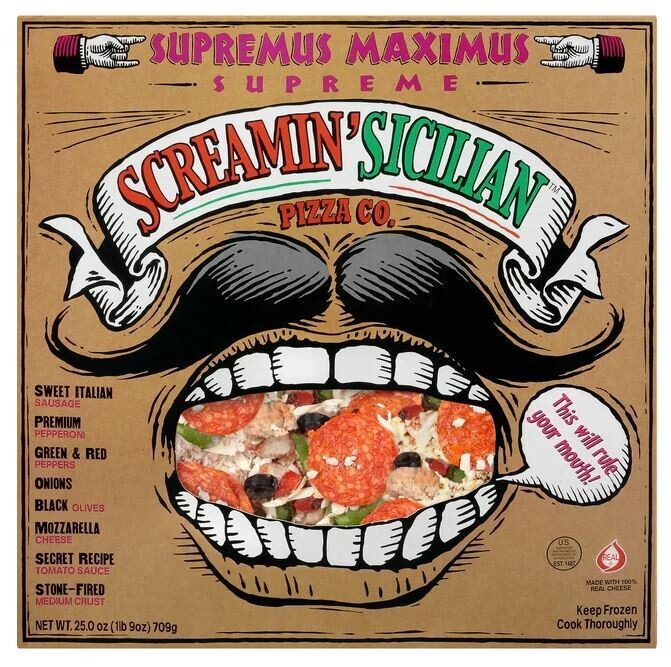 Frozen Pizza, Screamin&#39; Sicilian® Supremus Maximus® Pizza (25 oz Box)