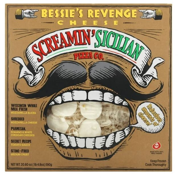 Frozen Pizza, Screamin&#39; Sicilian® Bessie&#39;s Revenge® Pizza (20.8 oz Box)