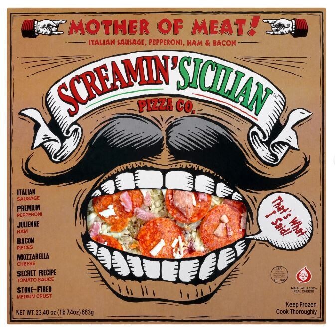 Frozen Pizza, Screamin&#39; Sicilian® Mother of Meat® Pizza (23.4 oz Box)