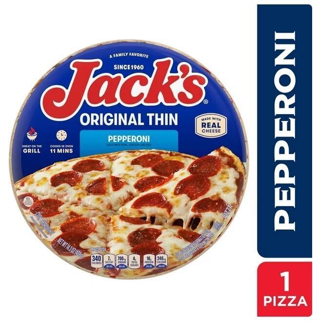Frozen Pizza, Jack&#39;s® Pepperoni Pizza (14.4 oz Pie)