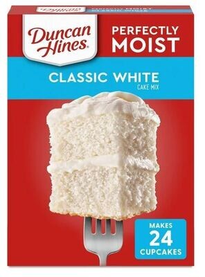 Brownie Mix, Duncan Hines® Classic White Cake Mix (15.25 oz Box)