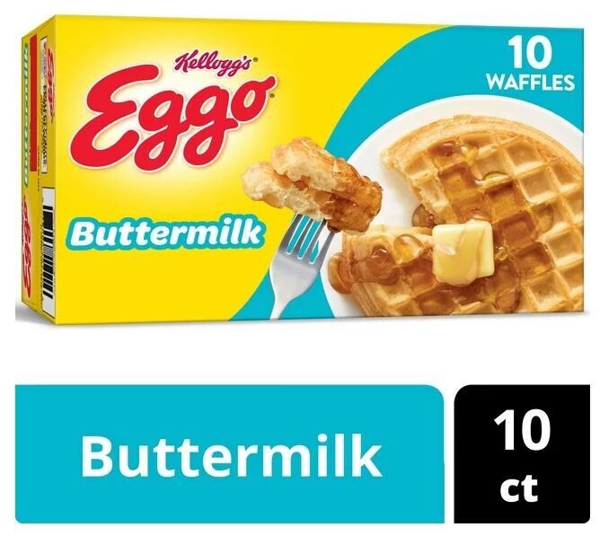 Frozen Waffles, Kellogg&#39;s® Eggo® Buttermilk Waffles (10 Count, 12.3 oz Box)