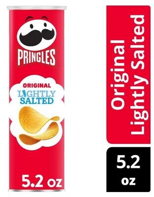 Potato Chips, Pringles® Lightly Salted Potato Chips (5½ oz Can)