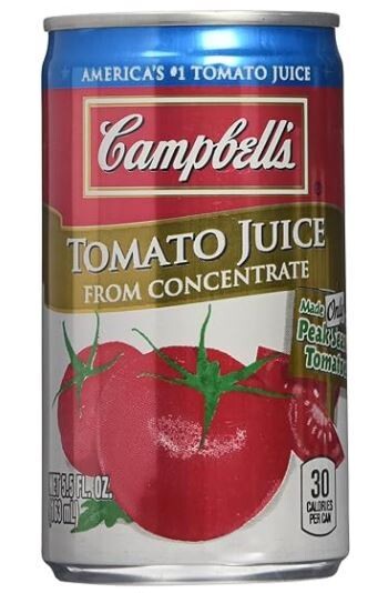 Juice, Campbell&#39;s® 100% Tomato Juice (Single 5½ oz Can)