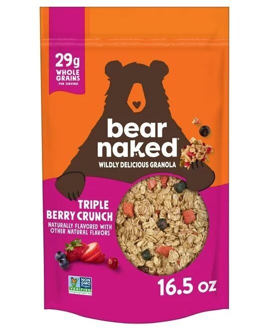 Granola, Bear Naked® Triple Berry Granola (16.5 oz Bag)