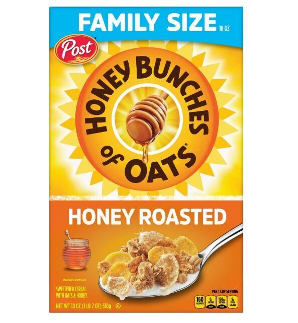 Granola, Post® Honey Bunches of Oats® Honey Roasted Granola (18 oz Bag)