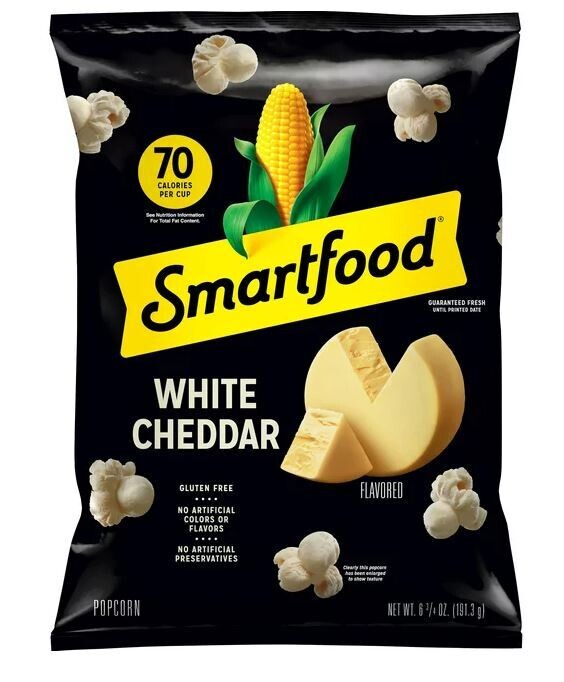 Popcorn, Smartfood® White Cheddar Popcorn (6.75 oz Bag)