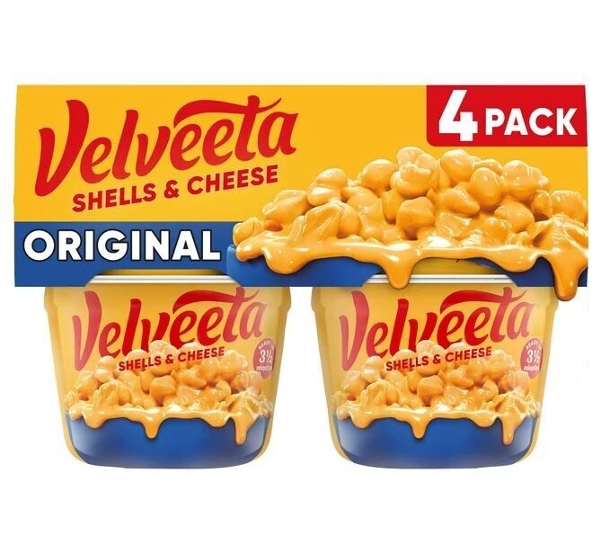 Velveeta® Microwavable Shells &#39;N&#39; Cheese (Four 2.39 oz Cups)