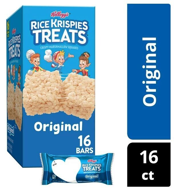 Snack Food, Kellogg's® Rice Krispies Treats® (12.4 oz Box, 16 Treats)
