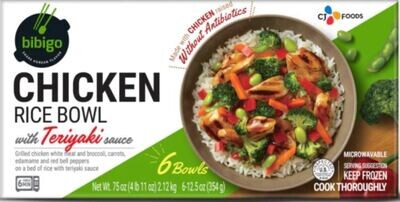 Appetizers, Bibigo™ Chicken Rice Bowl with Teriyaki Sauce (75 oz Box, 6 Bowls)