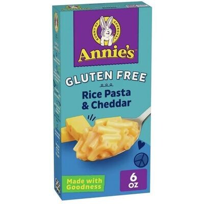 Pasta and Noodles, Annie's® Gluten Free Rice Pasta & Cheddar Cheese (6 oz gox)