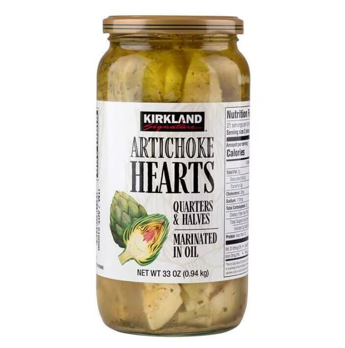 Canned Produce, Kirkland Signature® Artichoke Hearts Quarters &amp; Halves (33 oz Jar)