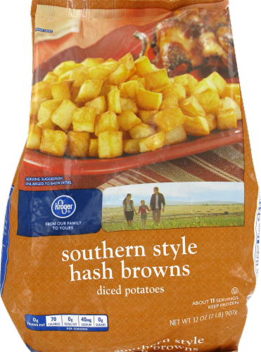 Frozen Potatoes Kroger Southern Style Shredded Hash Browns 32 Oz Bag