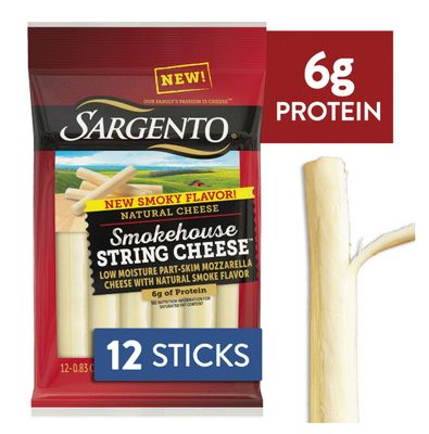 Cheese Sticks, Sargento® Smokehouse Cheese Sticks (12 Sticks)