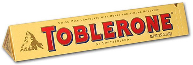 Chocolate, Toblerone® Swiss Milk Chocolate with Honey &amp; Almond (Single 3.52 oz Bar)