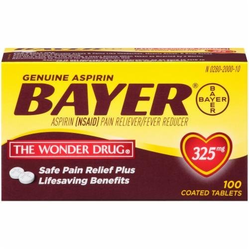 Pain Killer, Bayer® Genuine Aspirin (100 Count Box)