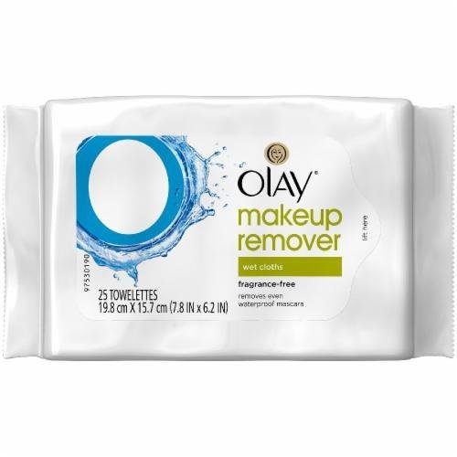 Makeup Remover, Olay® Makeup Remover Fragrance Free Wet Cloths (25 Count Bag)