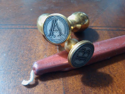 Envelope Wax Seal Tuscany - Letter A