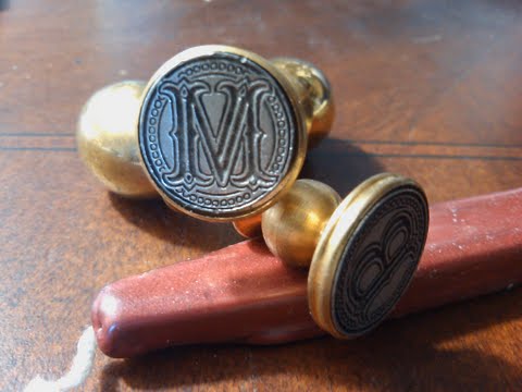 Envelope Wax Seal Tuscany - Letter M