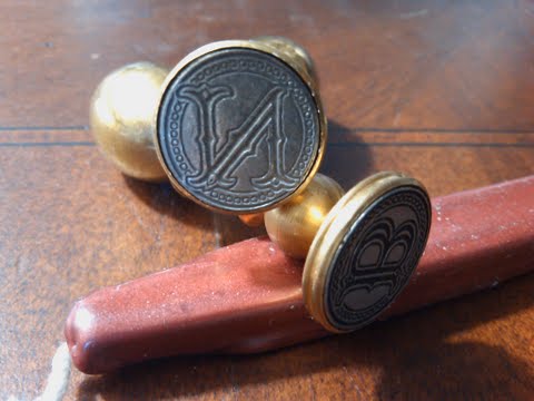 Envelope Wax Seal Tuscany - Letter N