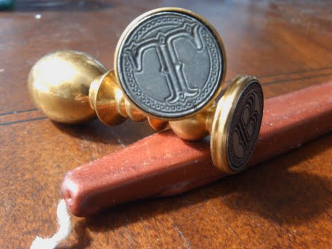 Envelope Wax Seal Tuscany - Letter T