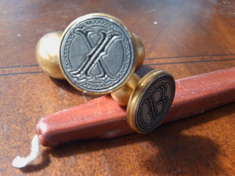 Envelope Wax Seal Tuscany - Letter X