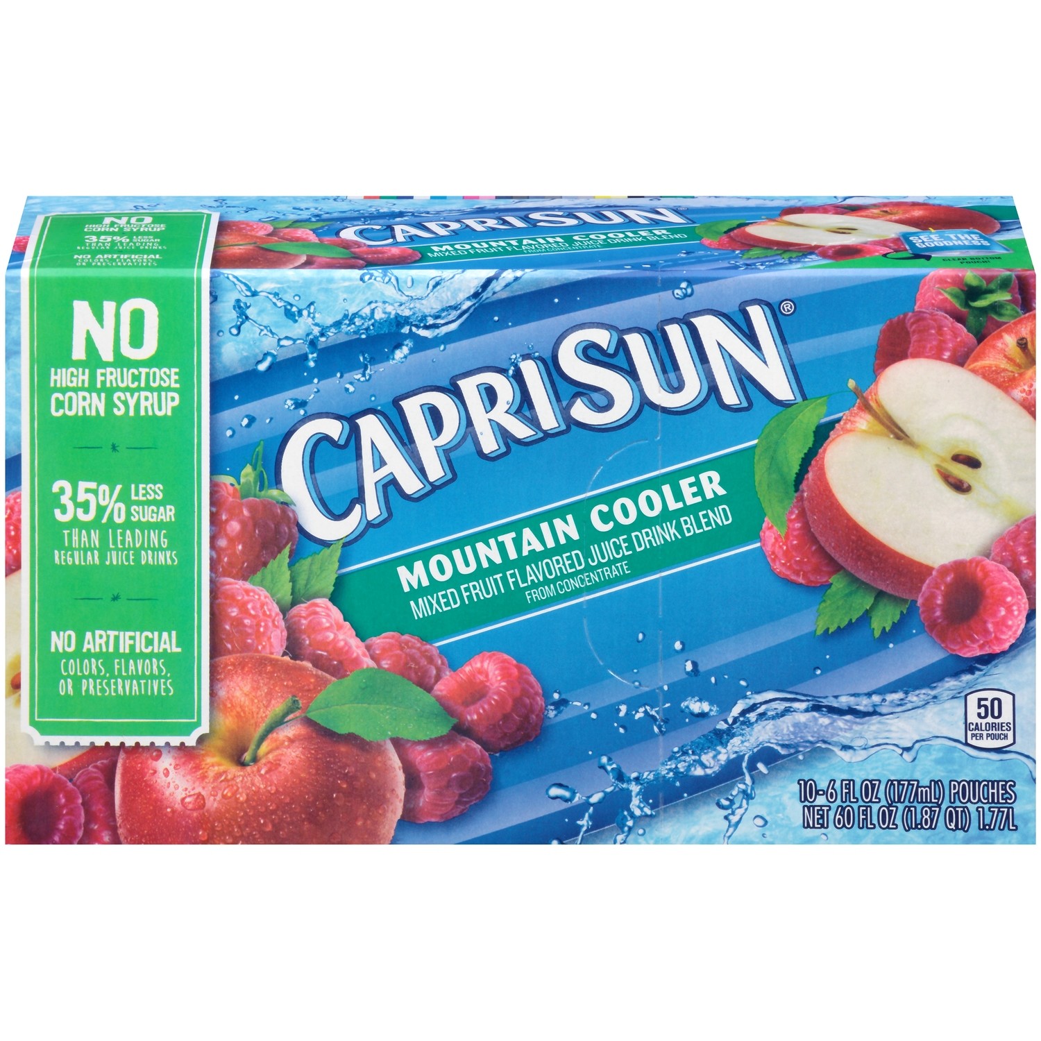 Juice Drink, Capri Sun ® Mountain Cooler, Single 6 oz Packet.