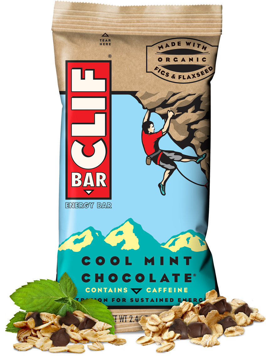 Pocket Snacks, CLIF® Cool Mint Chocolate Energy Bar (2.4 Oz Bar)
