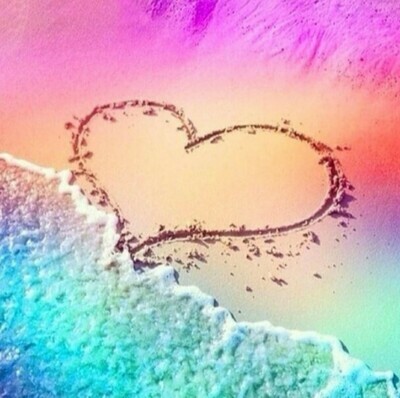 5D DIY Diamond Painting Kit Beach Heart FULL DRILL ( 4 to 7 WEEKS arrival)