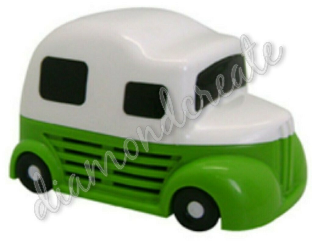 Diamond Painting Mini Car vacuum cleaner, Colour: Green