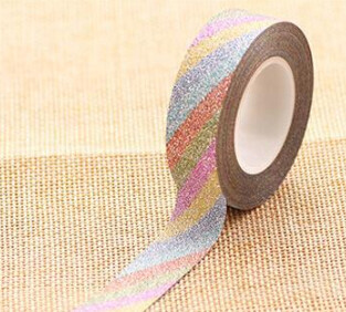 Rainbow Glitter 10m Washi Tape - 1 piece