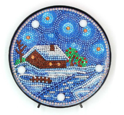 5D DIY Diamond Painting Kit Snow Home night light SPECIAL SHAPED DRILL