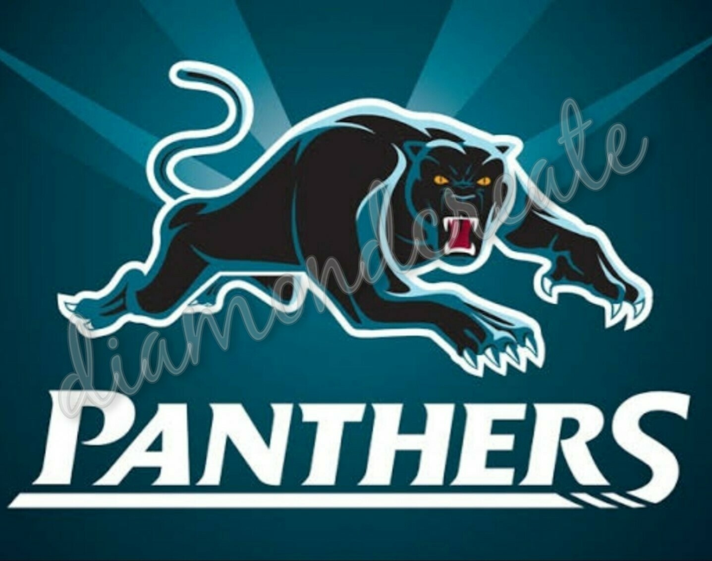 5D DIY Diamond Painting Kit IN STOCK Penrith Panthers 50x50cm FULL DRILL Square