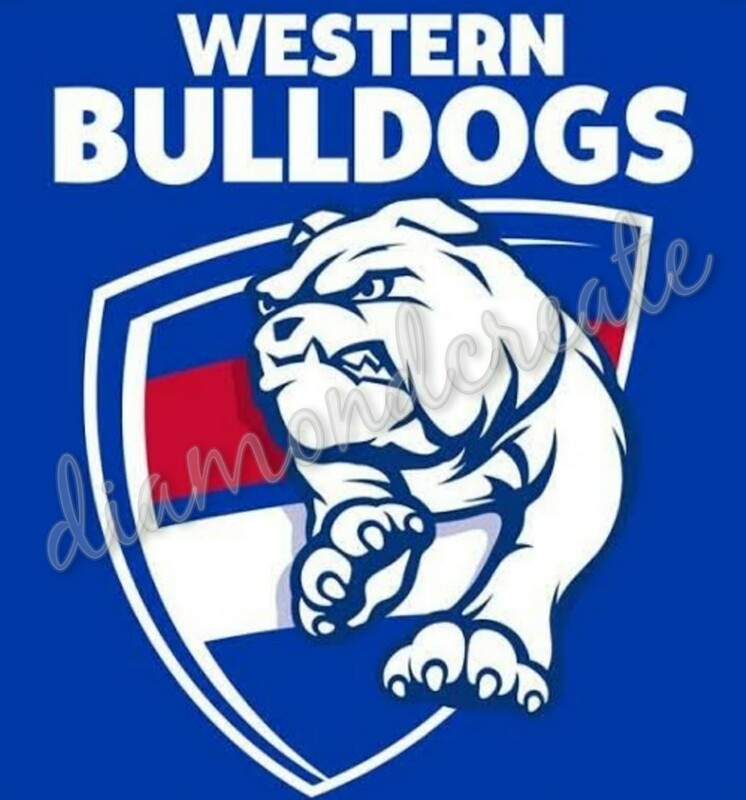 5D DIY Diamond Painting Kit IN STOCK Western Bulldogs 40 x 40cm FULL DRILL Square